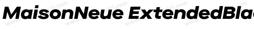MaisonNeue ExtendedBlack字体转换